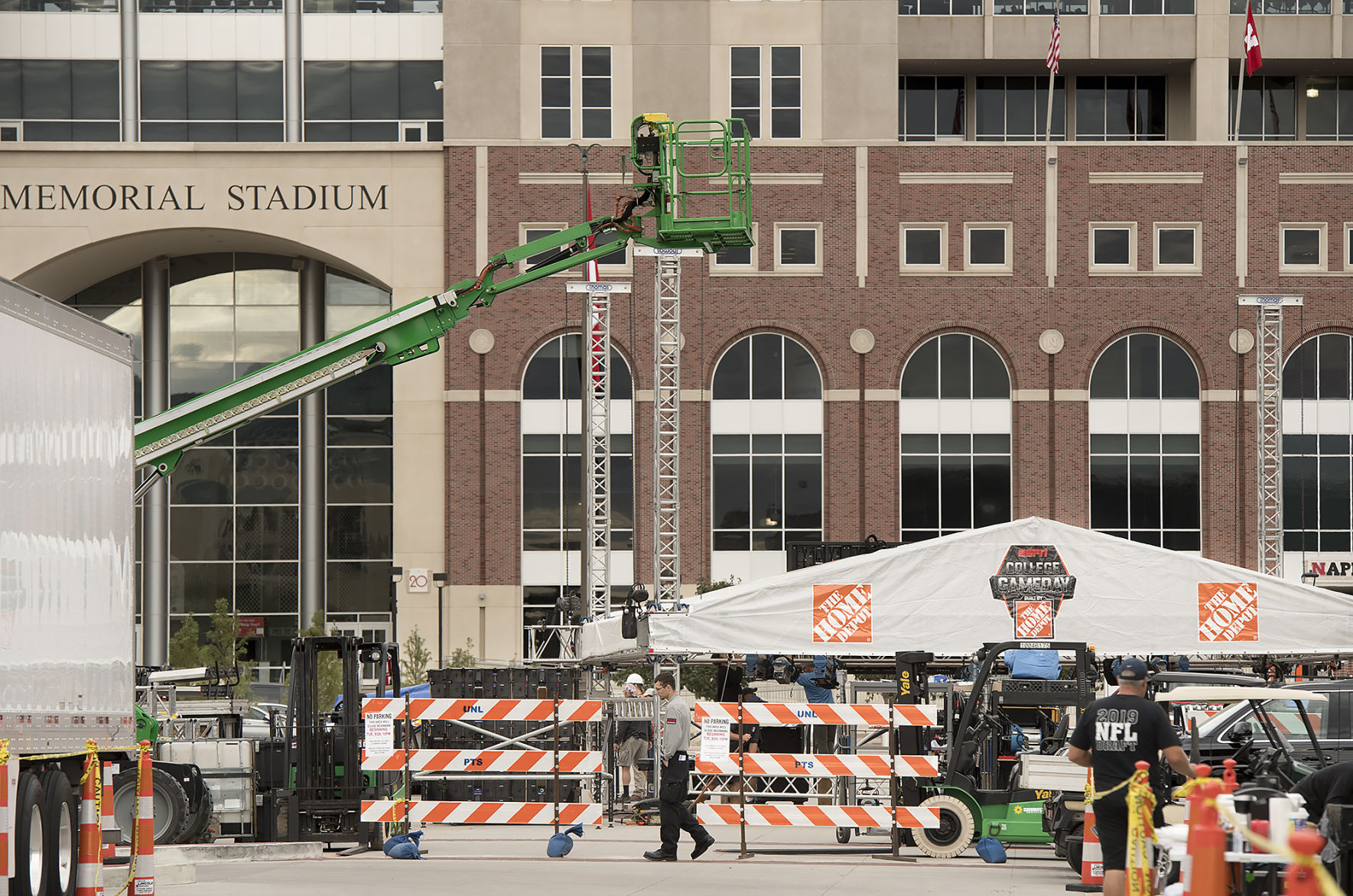 ESPN College GameDay set construction